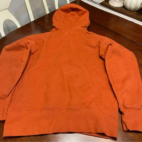 American Giant Classic Mens M Orange full Zip-Up heavy cotton Hoodie sweatshirt - Picture 12 of 14
